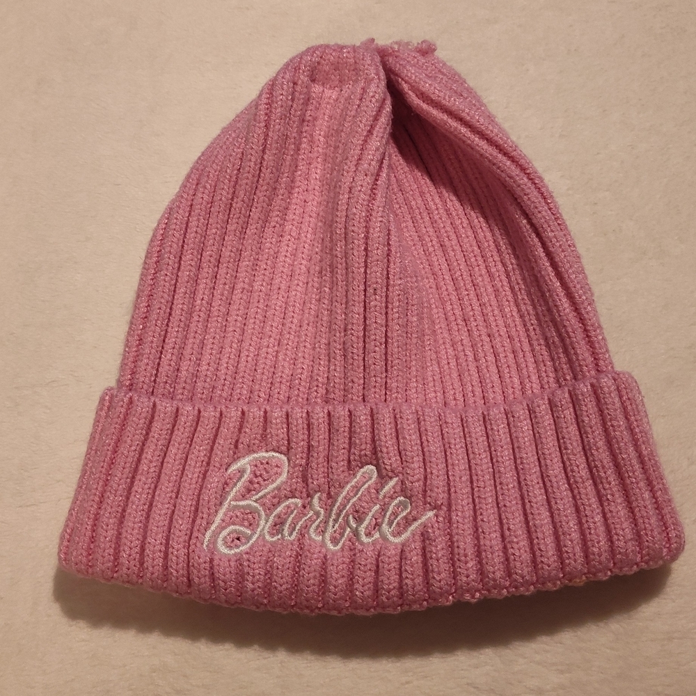 Pink Barbie Beanie With Damages